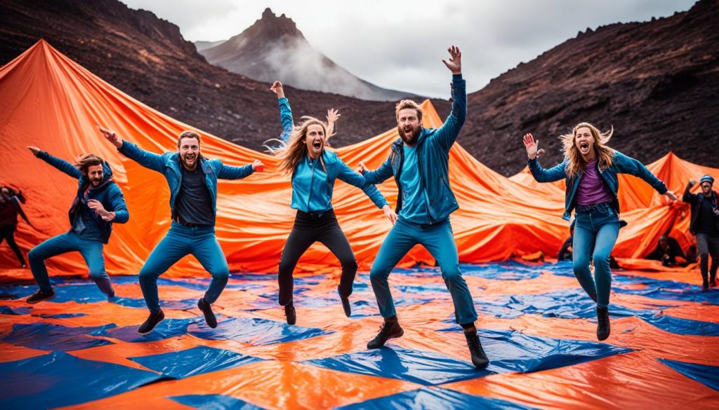 Pesta Dansa, Tarp Lubang, Aliran Lava