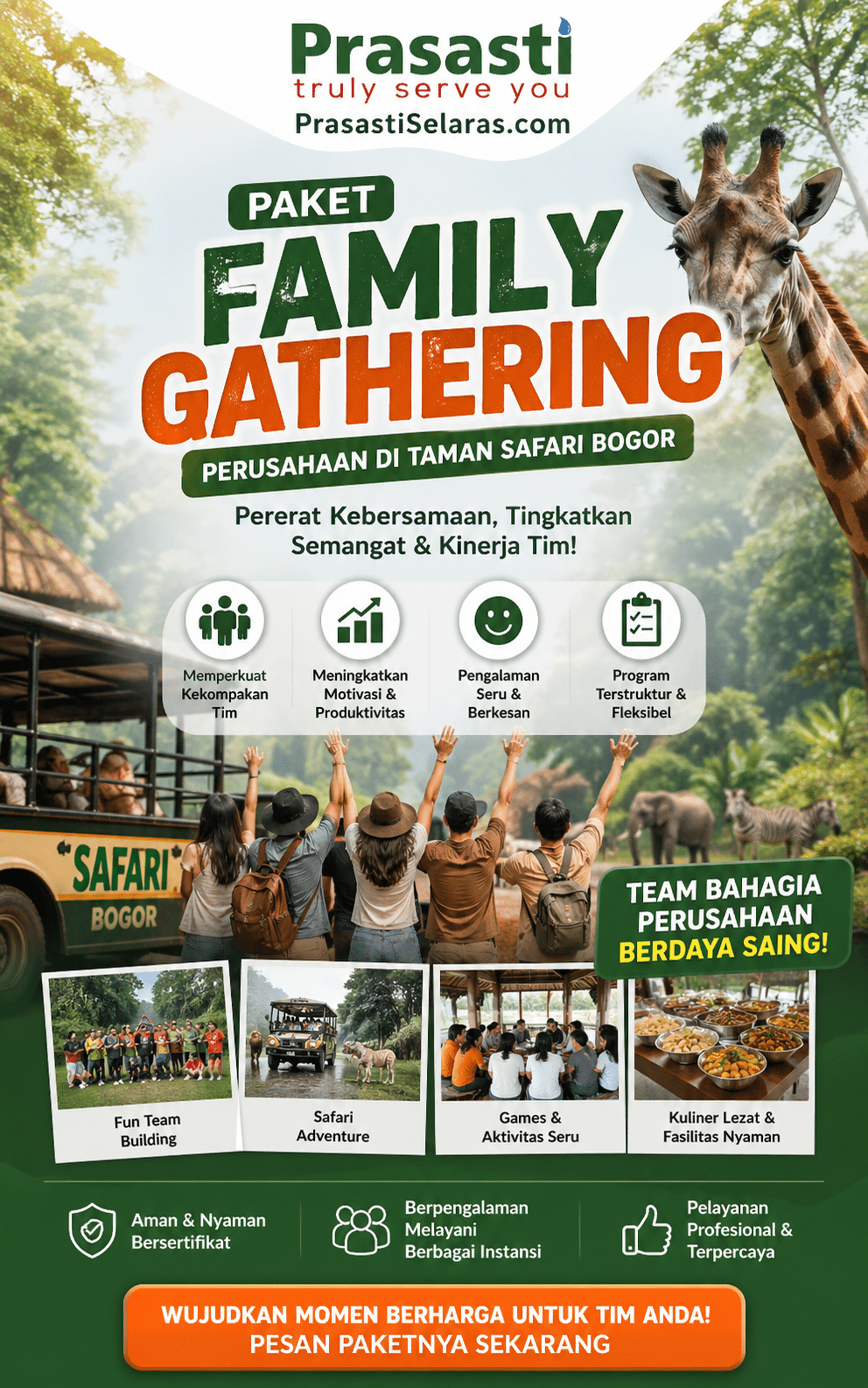 paket family gathering taman safari bogor